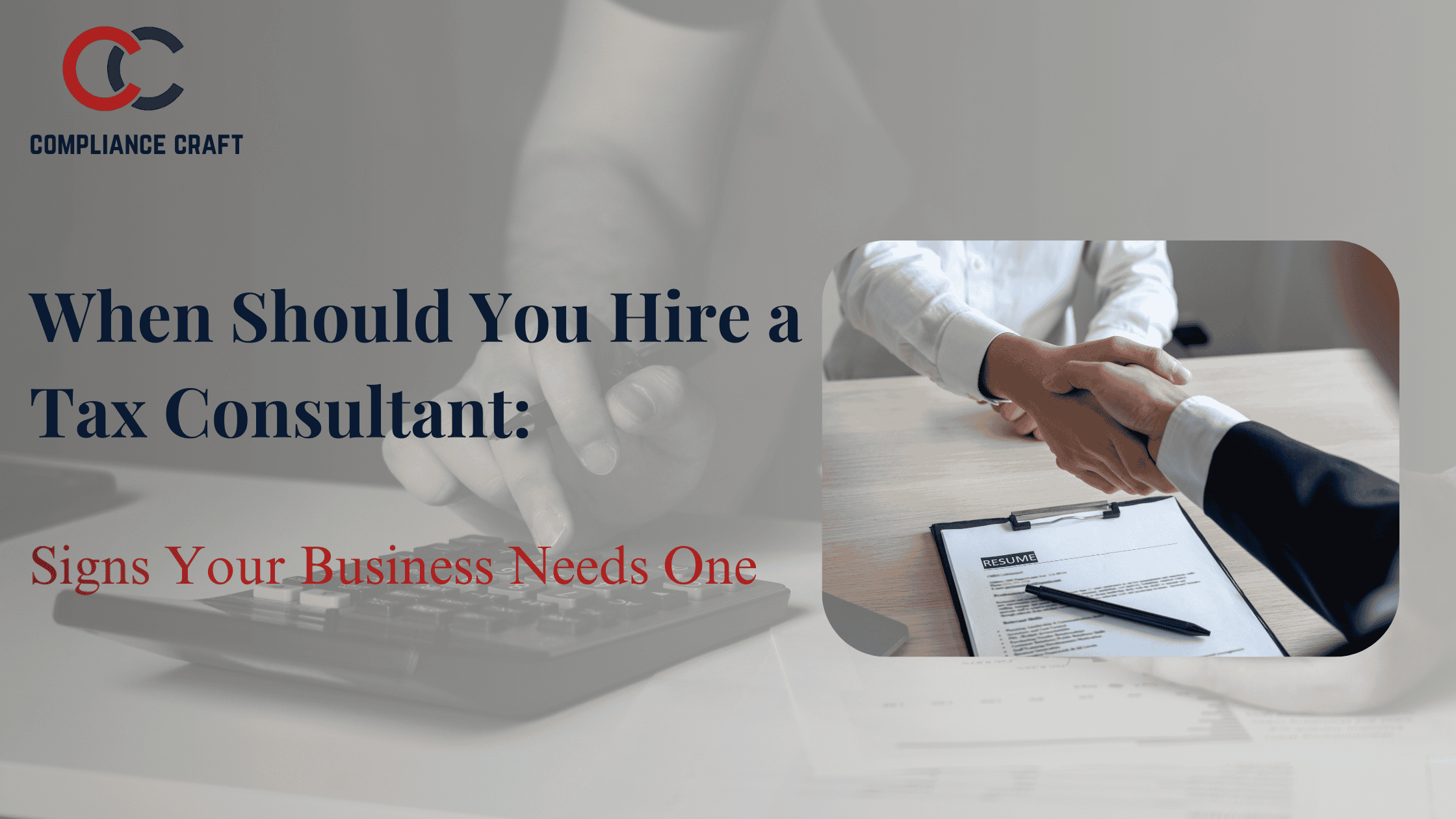 When Should You Hire a Tax Consultant 